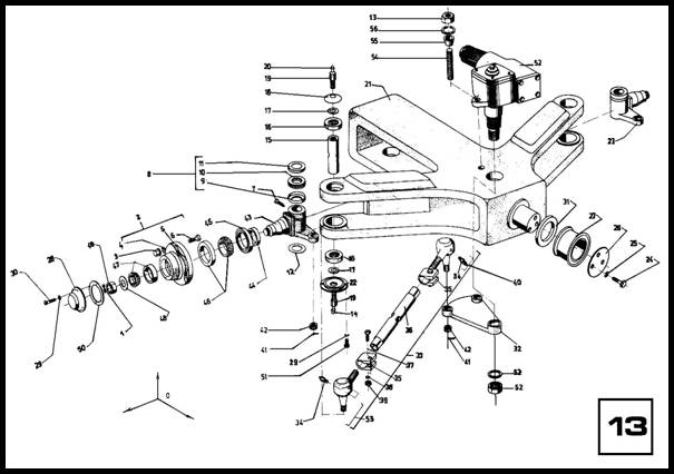Рисунок 13.  Управляемый мост электропогрузчика ЕВ 687.