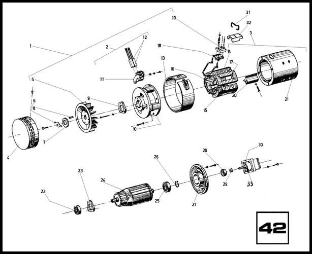 Рисунок 42. Насос с электродвигателем электропогрузчика ЕВ 687 (ЕС 6,5/7,5/28).