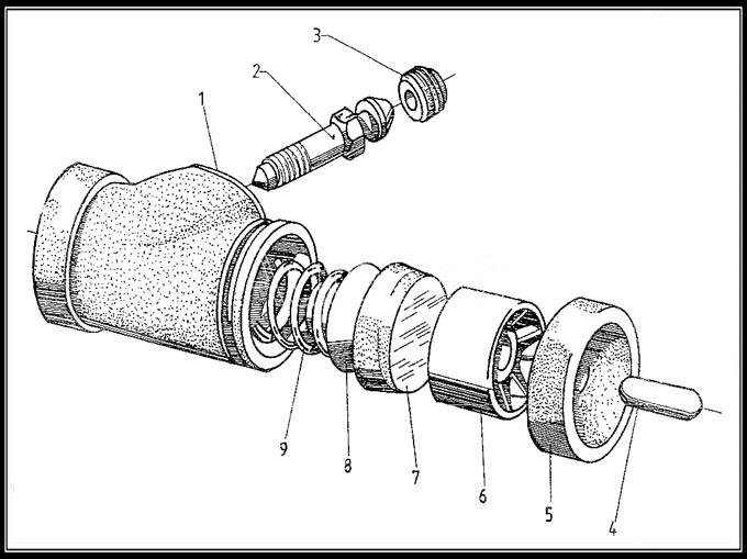Рисунок 8. Колесный тормозной цилиндр двойного действия КСЦД-25А электропогрузчика ЕВ 687